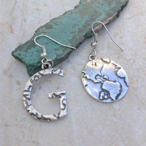 3/$15:”GO" Global Drop Earrings